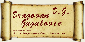 Dragovan Gugulović vizit kartica